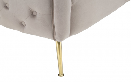 Canapea Bucharest,lemn/burete/panza/metal, gri/auriu, 127X74X73 cm [8]