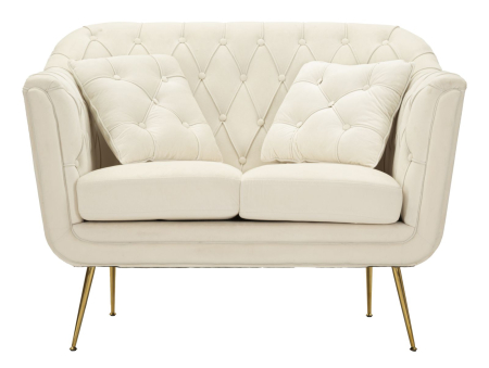 Canapea Budapest crem cu perne 130x83x91 cm [1]