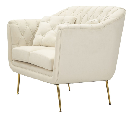 Canapea Budapest crem cu perne 130x83x91 cm [2]