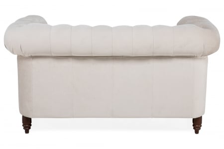 Canapea Chesterfield, 2 locuri, Bej, 150x80x86 cm [3]