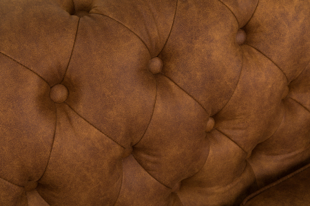 Canapea Chesterfield, 2 locuri, Maro coniac, 150x80x86 cm [7]