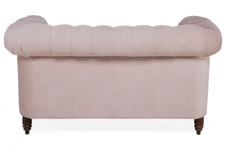 Canapea Chesterfield, 2 locuri, Roz, 150x80x86 cm [3]