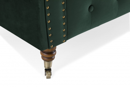 Canapea Chesterfield, 2 locuri, Verde, 150x80x86 cm [6]