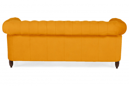 Canapea Chesterfield, 3 locuri, Galben, 203x80x86 cm [3]