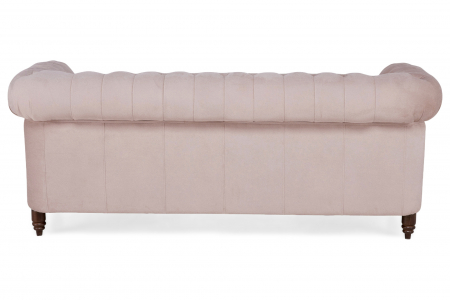 Canapea Chesterfield, 3 locuri, Roz, 203x80x86 cm [3]