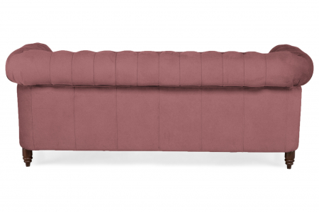 Canapea Chesterfield, 3 locuri, Roz, 203x80x86 cm [3]
