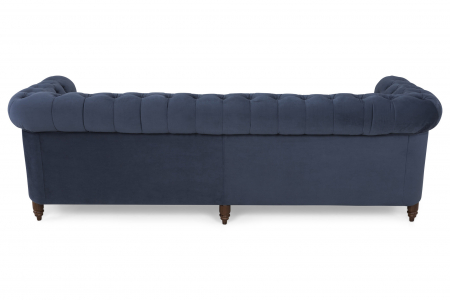 Canapea Chesterfield, 4  locuri, Albastru, 238x80x86 cm [4]