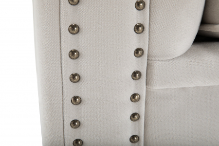 Canapea Chesterfield, 4  locuri, Bej, 238x80x86 cm [9]