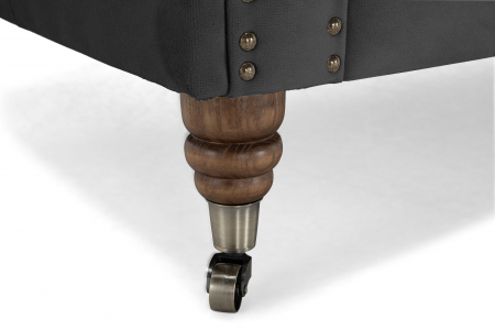 Canapea Chesterfield, 4  locuri, Gri, 238x80x86 cm [6]