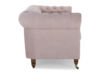 Canapea Chesterfield, 4  locuri, Roz, 238x80x86 cm [2]