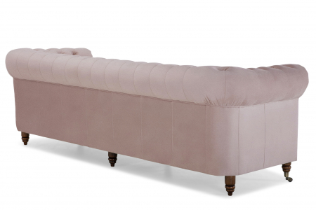 Canapea Chesterfield, 4  locuri, Roz, 238x80x86 cm [3]