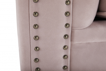 Canapea Chesterfield, 4  locuri, Roz, 238x80x86 cm [7]