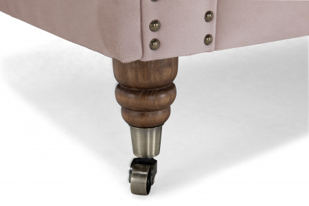 Canapea Chesterfield, 4  locuri, Roz, 238x80x86 cm [6]