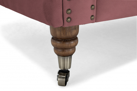 Canapea Chesterfield, 4  locuri, Roz inchis, 238x80x86 cm [7]