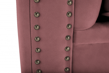 Canapea Chesterfield, 4  locuri, Roz inchis, 238x80x86 cm [6]