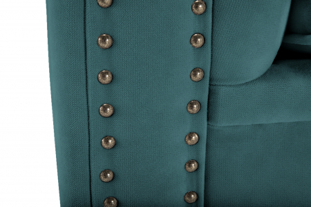 Canapea Chesterfield, 4  locuri, albastru-verzui, 238x80x86 cm [7]