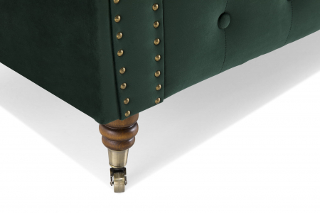 Canapea Chesterfield, 4  locuri, Verde, 238x80x86 cm [6]