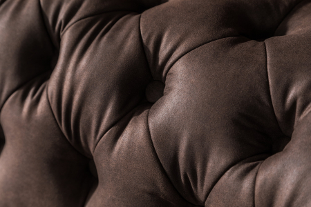 Canapea Chesterfield, Curbata, Maro vintage, 230x80x86 cm [10]