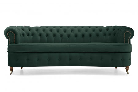Canapea Chesterfield, Curbata, Verde, 230x80x86 cm [1]
