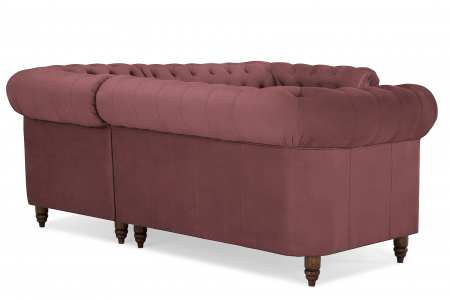 Coltar Chesterfield, Roz, 205x80x86 cm [3]