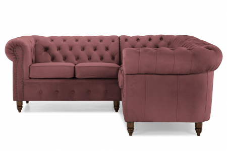 Coltar Chesterfield, Roz, 205x80x86 cm [1]
