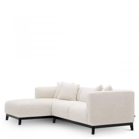 Canapea Corso Lounge, stanga, Lyssa off-white, Dims: W. 232 | D. 163 | min D. 93 | max D. 163 | H. 72 | min SD. 65 | max SD. 135 | SW. 186 | SH. 46 | AH. 72  (CM) [5]