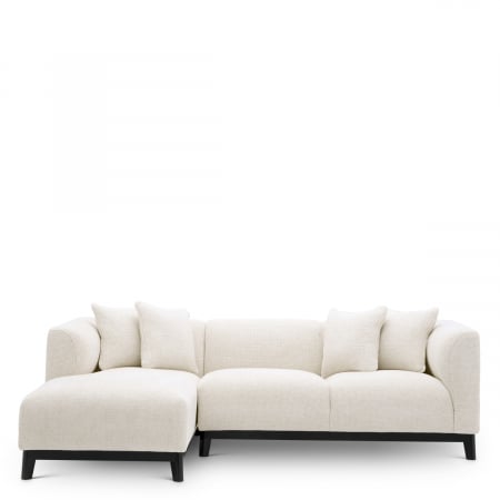 Canapea Corso Lounge, stanga, Lyssa off-white, Dims: W. 232 | D. 163 | min D. 93 | max D. 163 | H. 72 | min SD. 65 | max SD. 135 | SW. 186 | SH. 46 | AH. 72  (CM) [2]