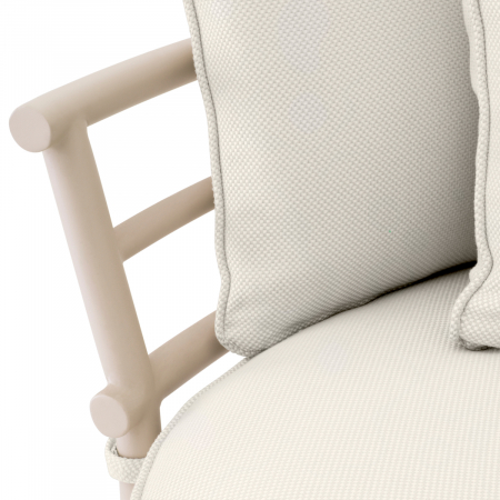 Canapea de exterior Laguno, stânga, off-white/gri, Dims: W. 220 | D. 120 | H. 59 | SD. 96 | SH. 34  (CM) [5]