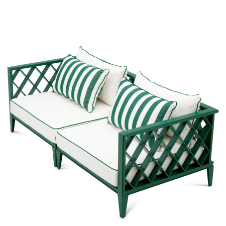 Canapea de exterior Ocean Club S verde blaise alb-galbui verde florent [4]