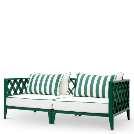 TERASA SI GRADINA - Canapea de exterior Ocean Club S verde blaise alb-galbui verde florent