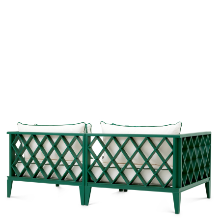 Canapea de exterior Ocean Club S verde blaise alb-galbui verde florent [2]