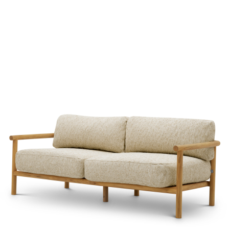 TERASA SI GRADINA - Canapea de exterior Ombria, lemn de tec natural, Arden natural |W. 180 | D. 80 | H. 72 | SD. 54 | SW. 170 | SH. 42 | AH. 55 cm 
