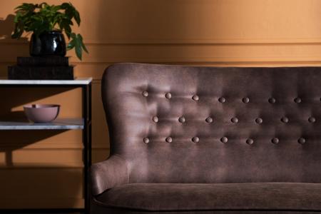 Canapea Diana 3H, Maro Vintage, 140x86x67 cm [2]