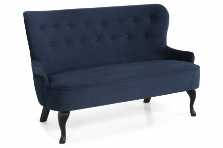 Canapea Diana 2H, Albastru petrol, 140xx86x67 cm