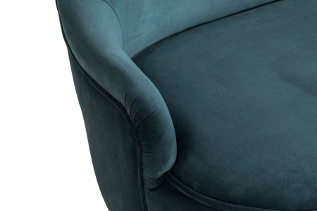 Canapea Diana 3H, Albastru verzui, 140x86x67 cm [8]