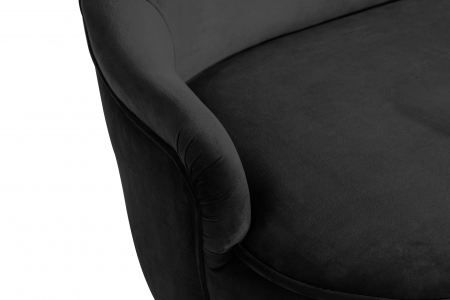 Canapea Diana 3H, Negru, 140x86x67 cm [8]