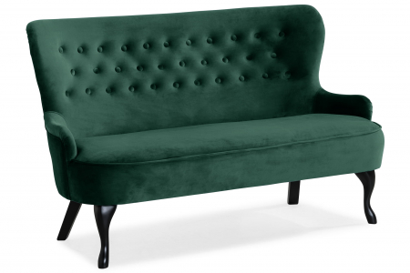 Canapea Diana 3H, Verde inchis, 140x86x67 cm [4]
