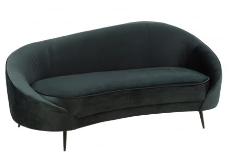 Canapele - Canapea Elisabeth, Textil/Lemn, Verde, 180x85x79 cm