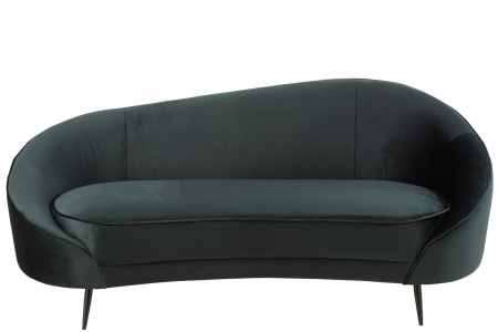 Canapea Elisabeth, Textil/Lemn, Verde, 180x85x79 cm [2]