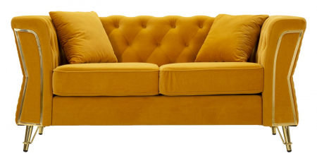 Canapea, EMY, mustar, perne incluse 162x83x76 cm [1]