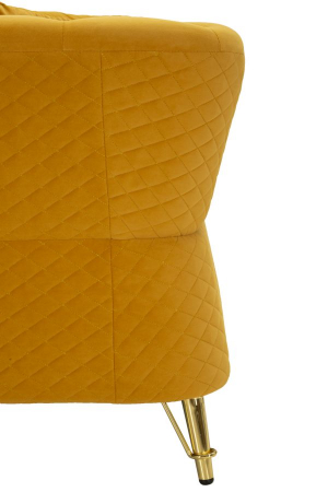 Canapea, EMY, mustar, perne incluse 162x83x76 cm [10]