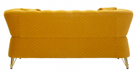 Canapea, EMY, mustar, perne incluse 162x83x76 cm [8]