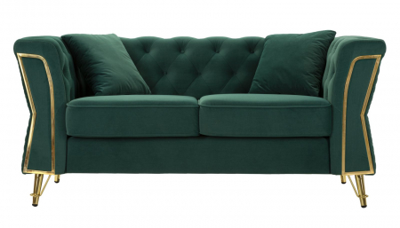 Canapea, EMY, verde, perne incluse 162x83x76 cm [2]
