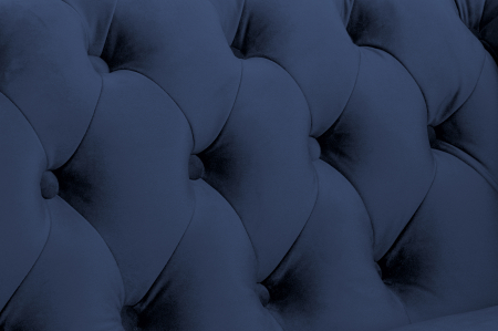 Canapea extensibila Chesterfield, 3 locuri, albastru petrol, 203x80x86 cm [8]