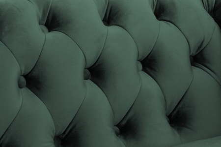Canapea extensibila Chesterfield, 3 locuri, Verde, 203x80x86 cm [8]