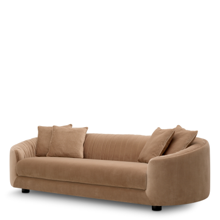Canapea Jameson amaro camel |W. 241 | D. 100 | H. 64 | SD. 65 | SW. 171 | SH. 39 | AH. 55 cm [1]