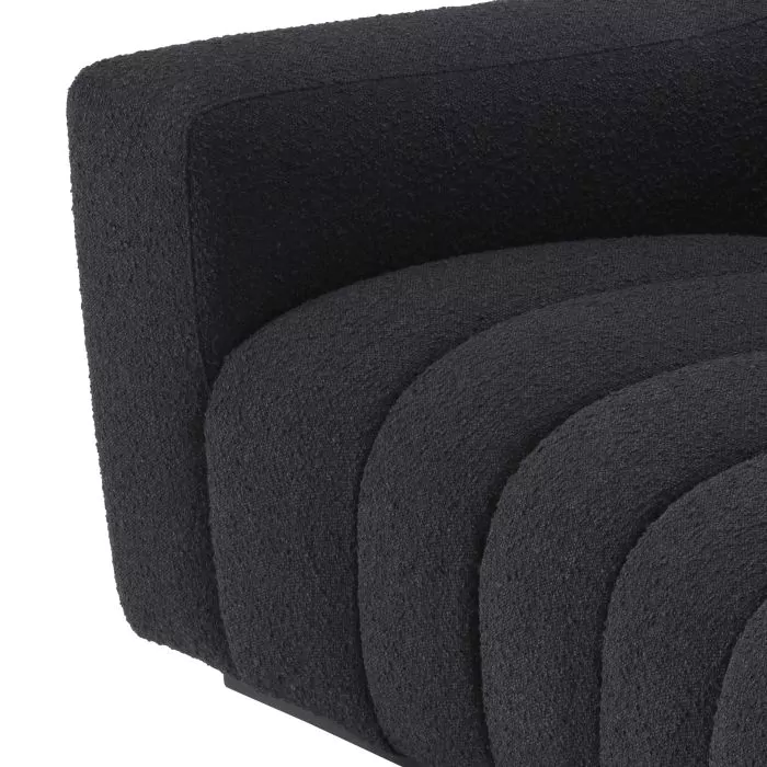 Canapea Kelly S bouclé neagra [3]