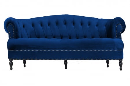 Canapea Clara, Albastru, 210x70x80 cm [4]