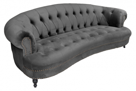 Canapea Clara, Gri inchis, 210x70x80 cm [2]