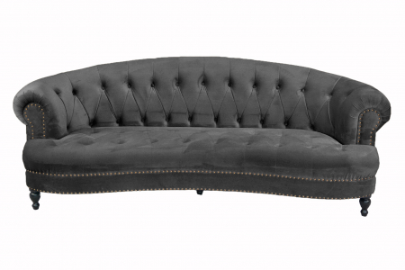 Canapea Clara, Gri inchis, 210x70x80 cm